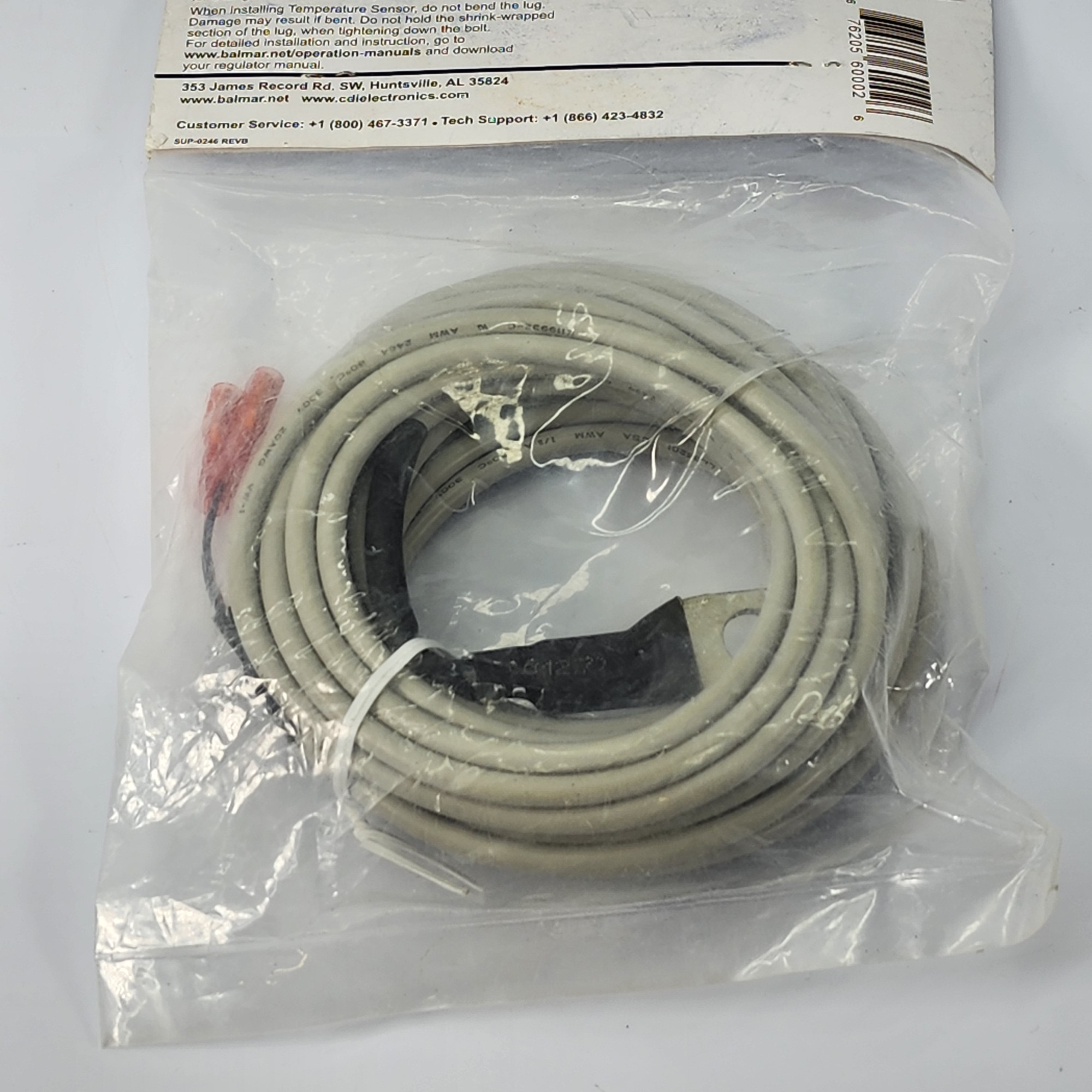 Balmar MCTSB Battery Temperature Sensor 20 ft Length New Old