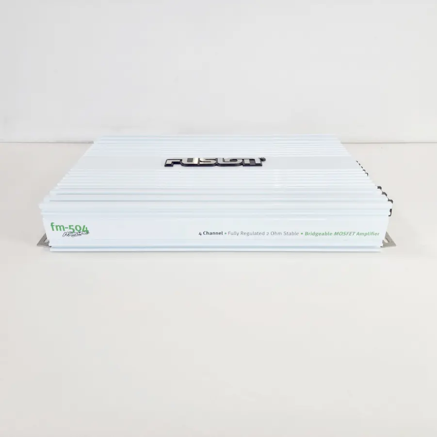 Fusion FM-504 4-Channel Marine Amplifier - 65watts RMS x 4 at 4ohms - Tested - Image 2