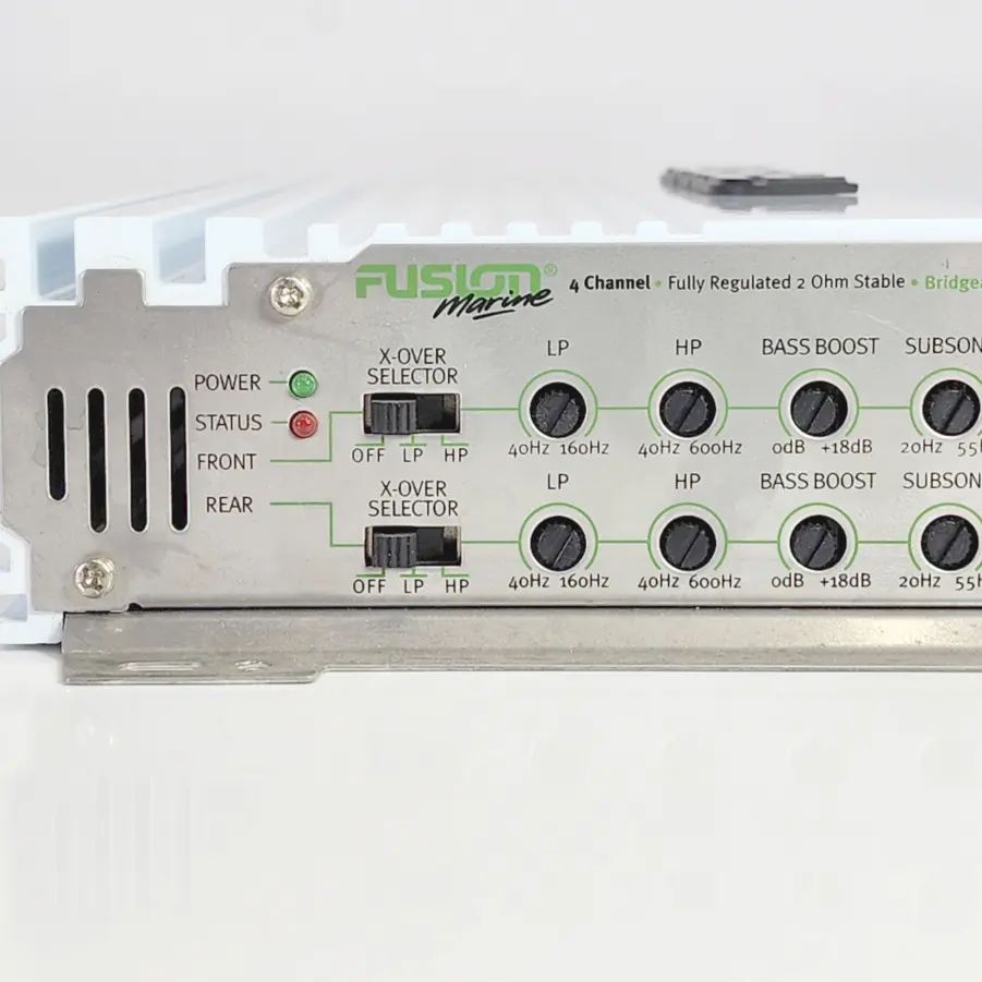 Fusion FM-504 4-Channel Marine Amplifier - 65watts RMS x 4 at 4ohms - Tested - Image 9