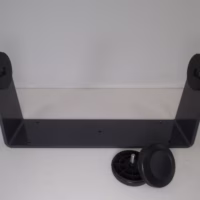 Furuno Mounting Bracket & Knobs W/ Rubber  Spacers For MFD12 NavNet3D NN3D Substitute F/ 100-340-131
