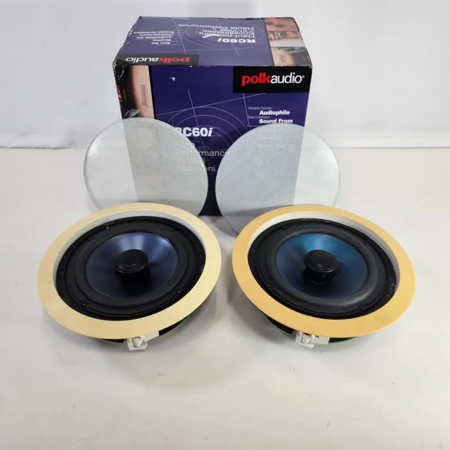 [1 Pair] Polk Audio RC60i - 6.5″ 2-way In-Ceiling Speakers - White - Used - Image 5