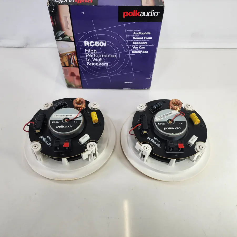 [1 Pair] Polk Audio RC60i - 6.5″ 2-way In-Ceiling Speakers - White - Used - Image 8