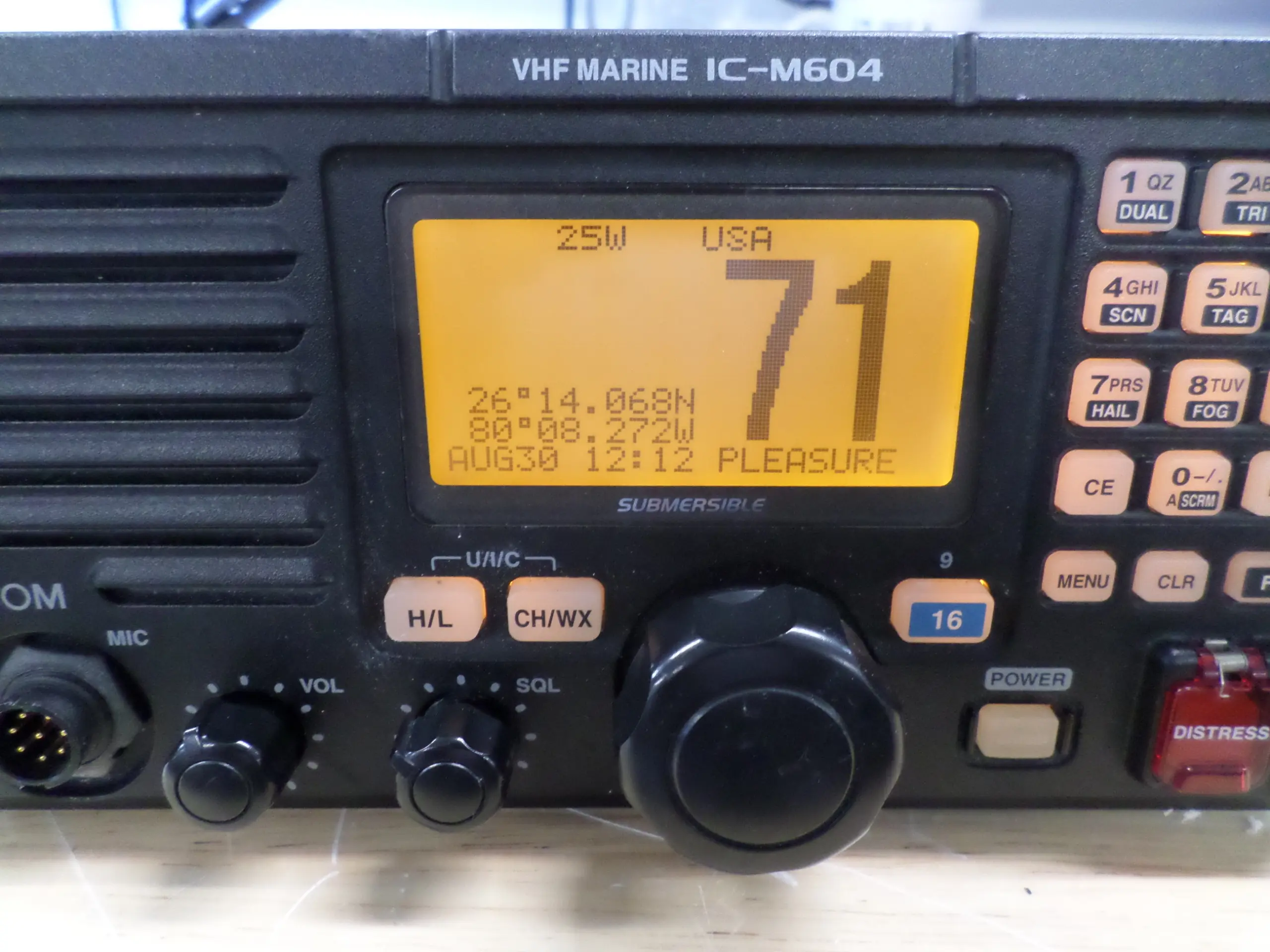 ICM604 DSC Marine VHF Fully Tested Great Condition** Max