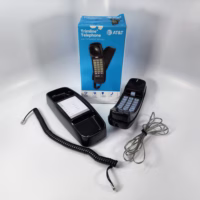 AT&T 210 Trimline Corded Telephone w/ 13 Number Memory - No AC Power Needed -New