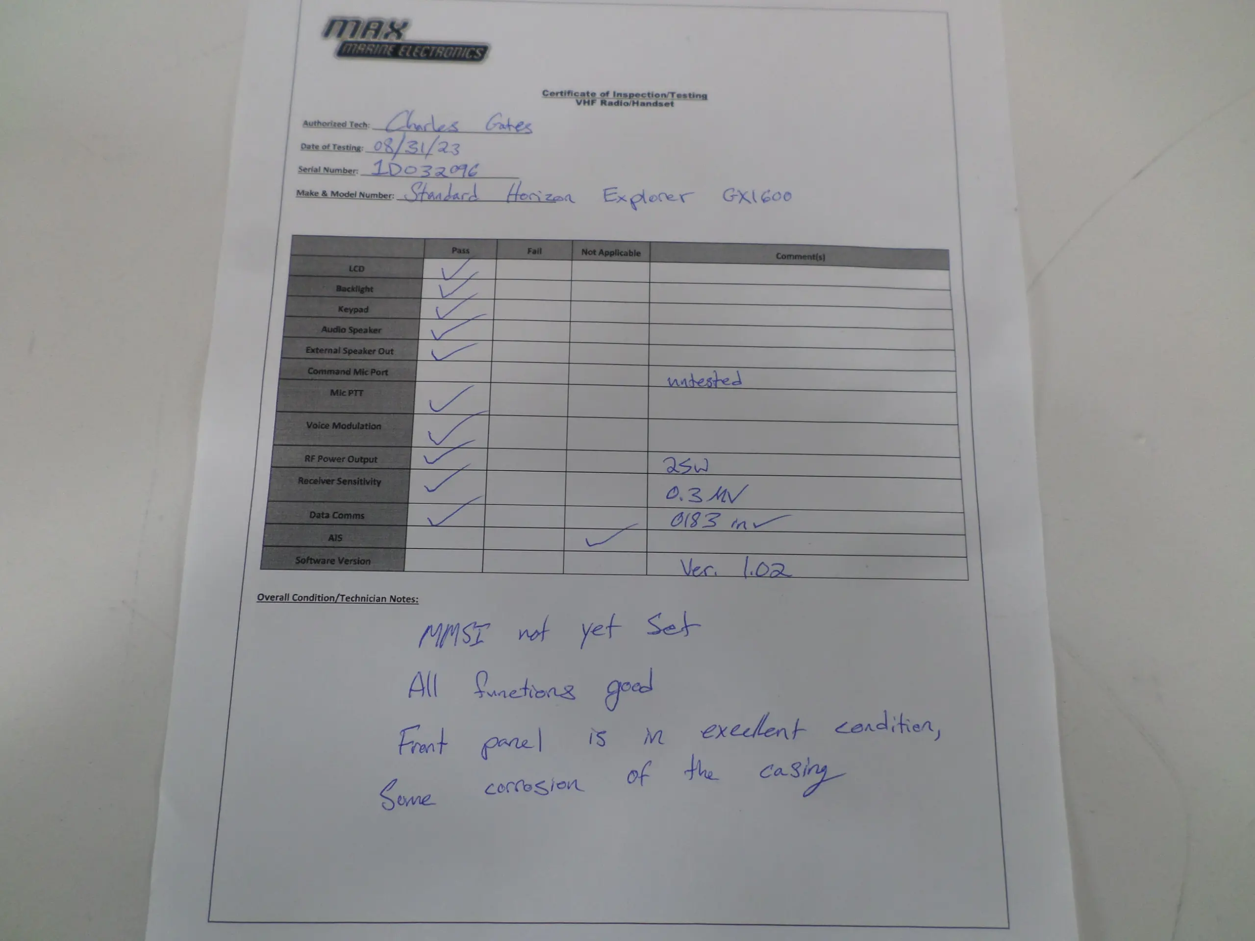 Standard Horizon GX1600 Explorer Marine VHF Radio with Mounting Bracket