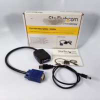 StarTech ST122LE 2-Port VGA Video Splitter 300MHz - USB Powered - New Old Stock