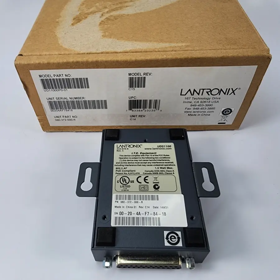 Lantronix Device Server UDS1100 One Port Serial (RS232/ RS422/ RS485) to IP Ethernet - New Open Box - Image 10