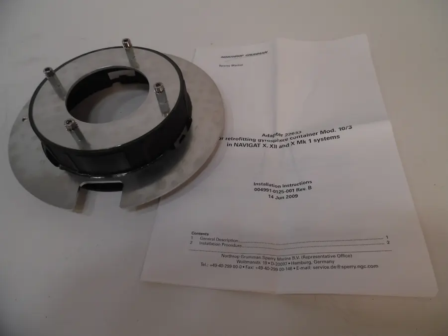 Sperry Marine Northop Grumman Adapter 22633 For Navigat X XII And X MK 1 Retrofit New