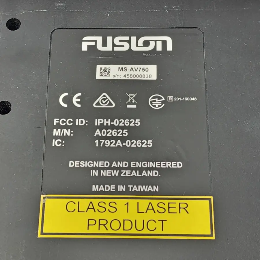 Fusion - MS-AV750 Marine DVD Entertainment System w/ Bluetooth - TESTED/WORKING - Image 8