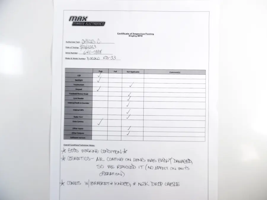 Furuno RD-33 Navigational Data Organizer N2K Display~Bench-Tested - Image 13