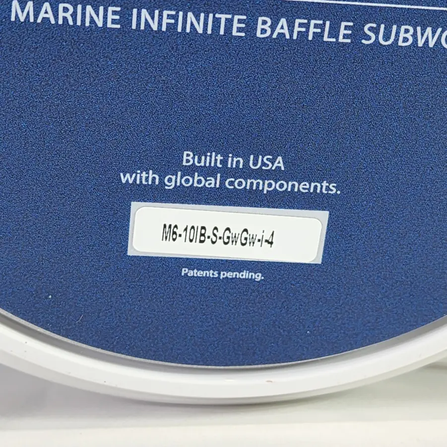 JL Audio M6-10IB-S-GmTi-i-4 10-inch Marine Subwoofer with LED - New Open Box - Image 11