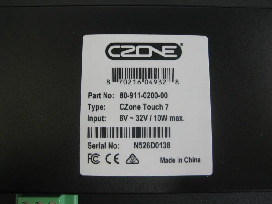 CZone/Touch 7/ 80-911-0200-00 Marine Touch Display-New open Box - Image 4