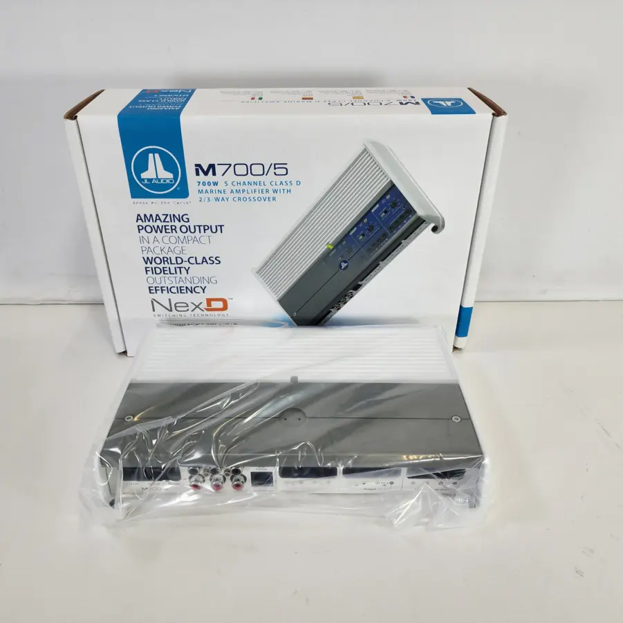 JL Audio M700/5 5Ch Class D Marine System Amplifier 700W New Open