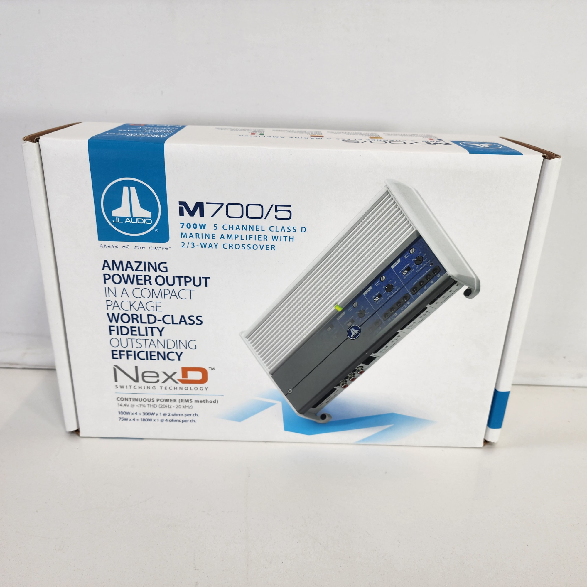 JL Audio M700/5 5Ch Class D Marine System Amplifier 700W New Open