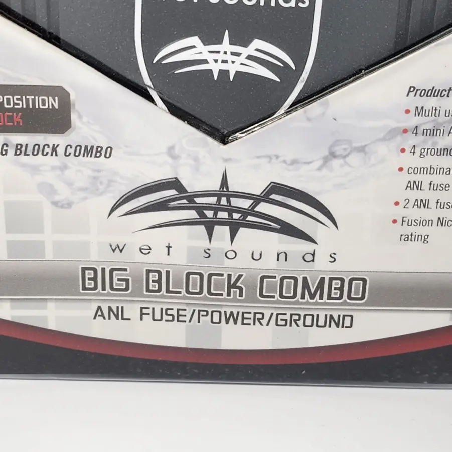 Wet Sounds WW-BIG Block Combo Marine-Rated ANL Power/Ground Distribution Block - Image 4