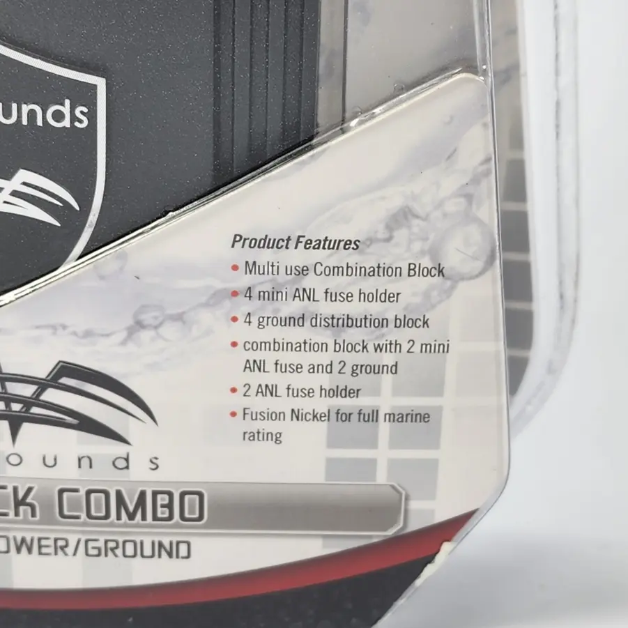 Wet Sounds WW-BIG Block Combo Marine-Rated ANL Power/Ground Distribution Block - Image 5