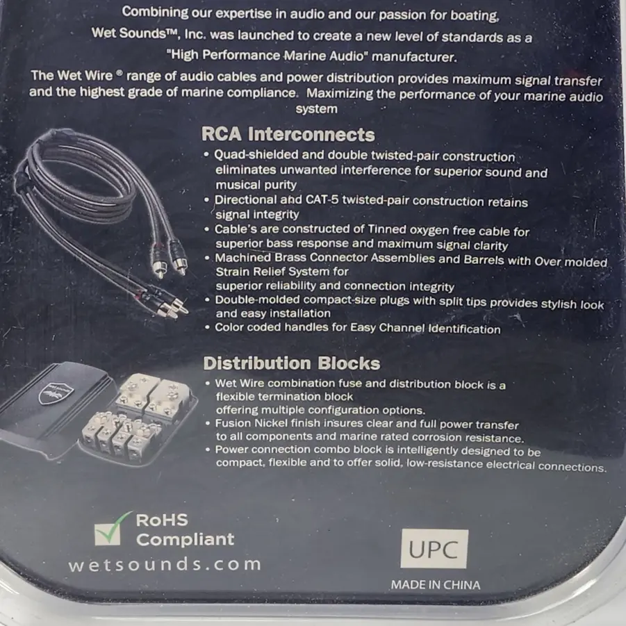 Wet Sounds WW-3.5AUX Wet Sounds 3.5 Female To RCA Female with Mount - New - Image 9