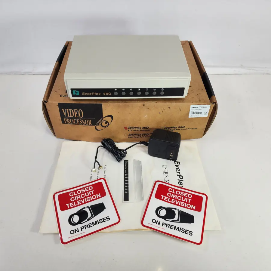 EverFocus EP4BQ/E EverPlex 4BQ B/W Quad Video Processor for CCTV - New Old Stock