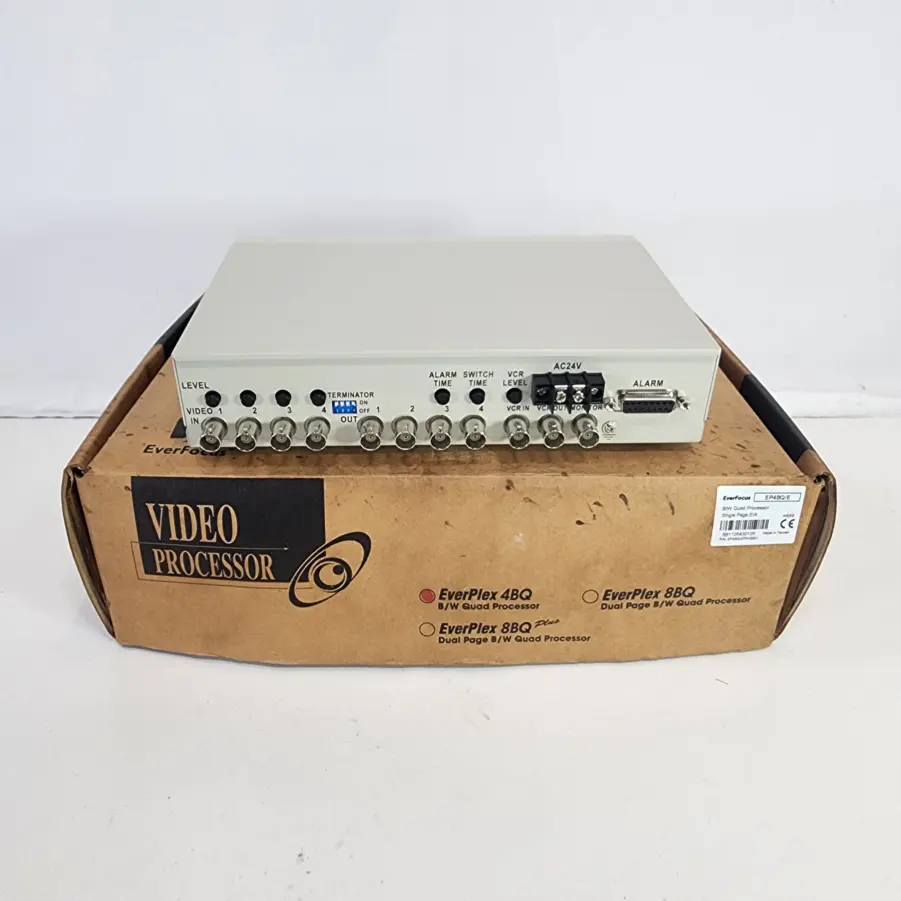 EverFocus EP4BQ/E EverPlex 4BQ B/W Quad Video Processor for CCTV - New Old Stock - Image 5