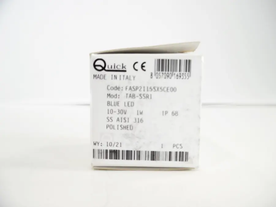 Quick TAB-SSR1 Blue LED Light SS AISI 316 Polished *NEW OLD STOCK* - Image 3