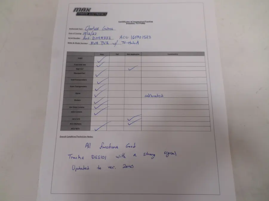 KVH TracVision TV3 37cm Marine Satellite Tracking System Max Marine