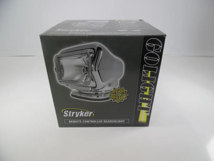 GoLight Stryker 30062 Chrome Halogen Spotlight w/ Wireless Hand-held Remote - REFURBISHED - Image 3