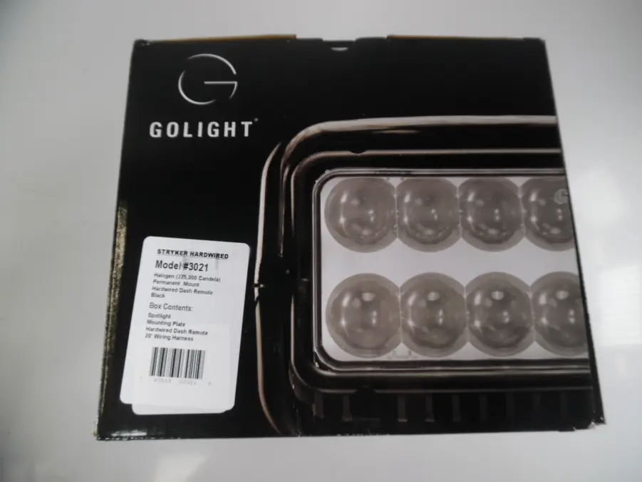 GoLight 3021 Stryker Black Hardwired Halogen Spotlight - Refurbished - Image 2
