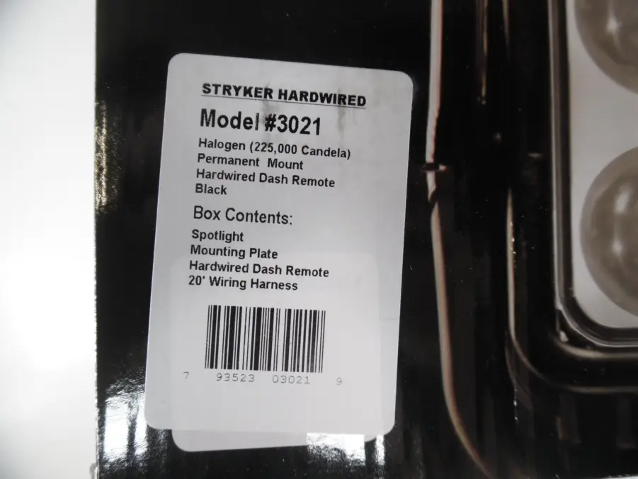 GoLight 3021 Stryker Black Hardwired Halogen Spotlight - Refurbished - Image 3