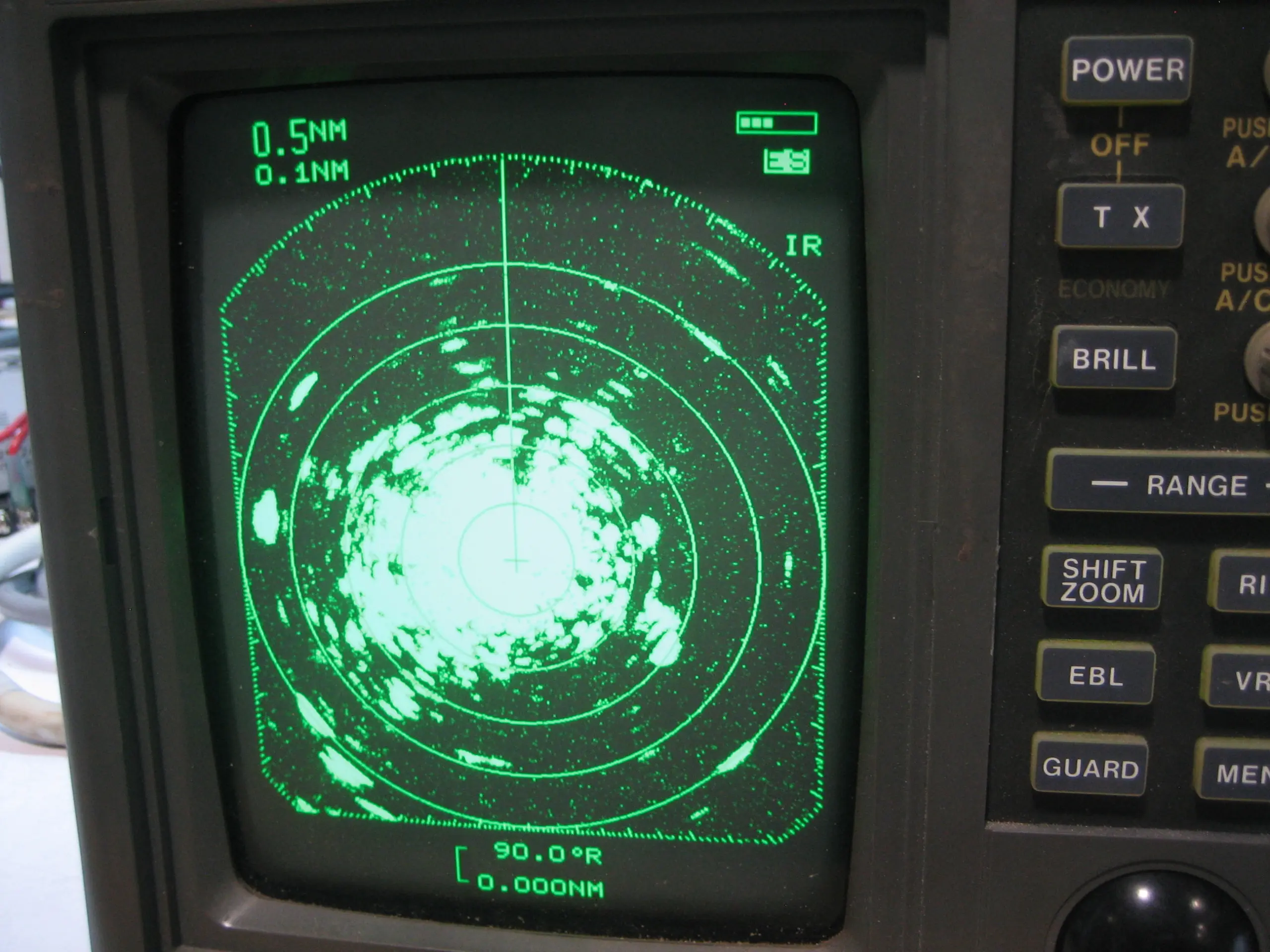 FURUNO 1721MK2 2kw Dome Radar CRT System 24 Mile Tested Max Marine