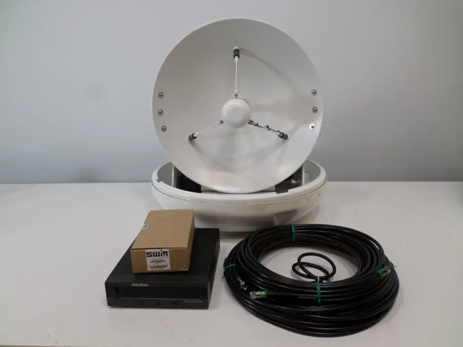 Intellian i4 45cm Satellite TV Tracking antenna Complete System - Tested and Working