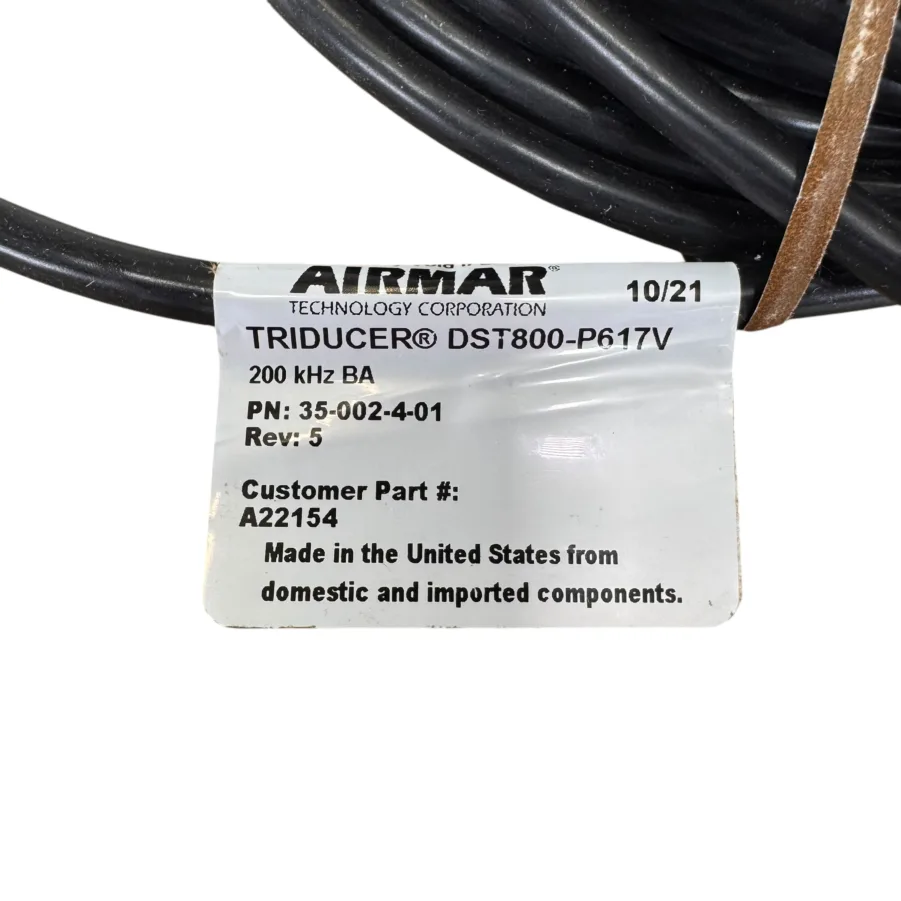 Raymarine DST800-P617V 200kHz Triducer Depth Speed Temp A22154 35-002-4-01 - Image 6