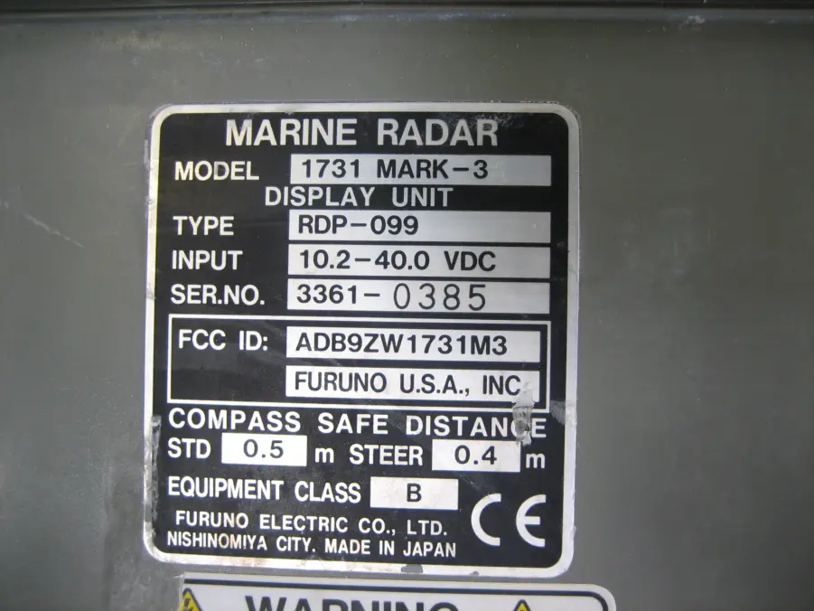 Furuno RDP-099 CRT Radar Display for 1731, 1751,1761 - Image 5
