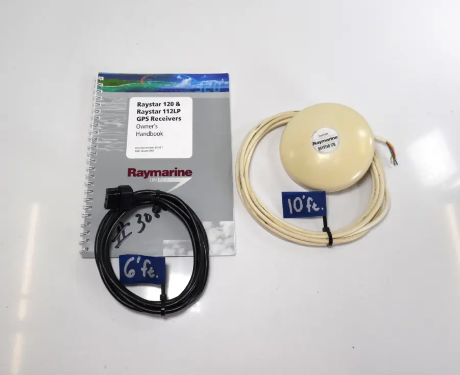Raymarine Raystar 120 GPS Antenna for SeaTalk w/ Cables E32025