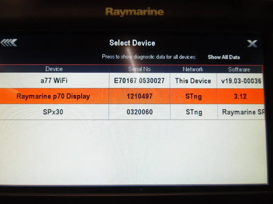 Raymarine P70 Color Seatalk NG Autopilot Display E22166 *Factory Replacement* - Image 11