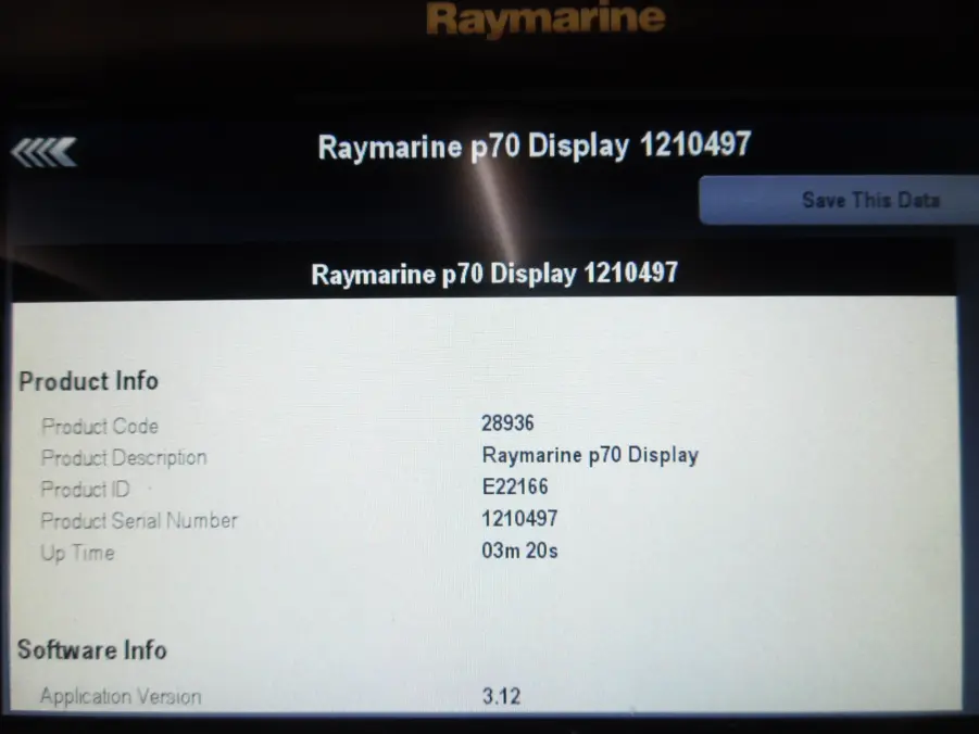 Raymarine P70 Color Seatalk NG Autopilot Display E22166 *Factory Replacement* - Image 12