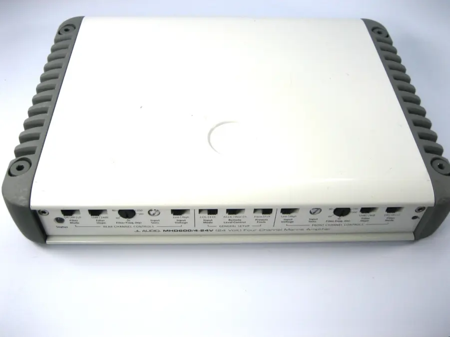 JL Audio MHD600/4-24V (24 Volt) 4 Channel Marine Amplifier-For Parts or Repair - Image 2