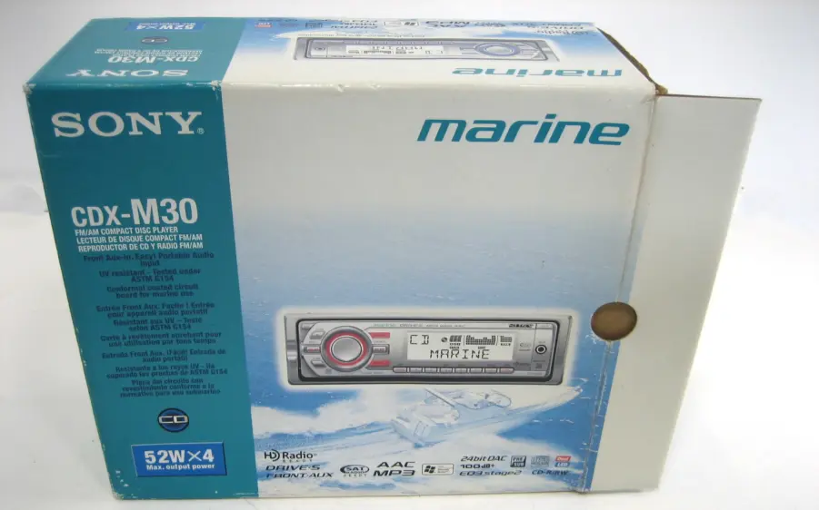 Sony CDX-M30 Marine Drive-S Detachable Face Audio System - Image 9