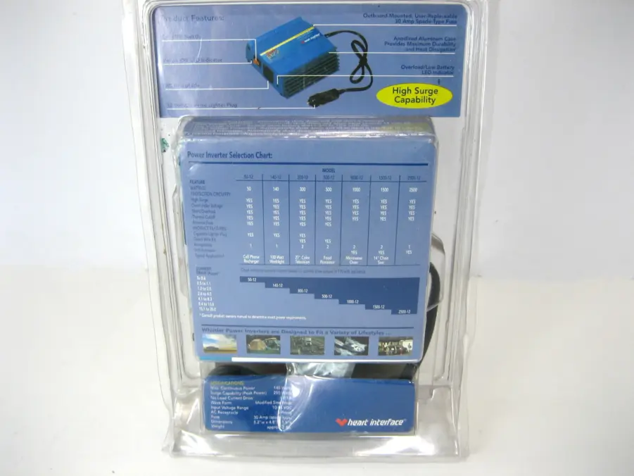 Freedom Jazz 140-12 High Surge Power Inverter 140 Watts - Image 3