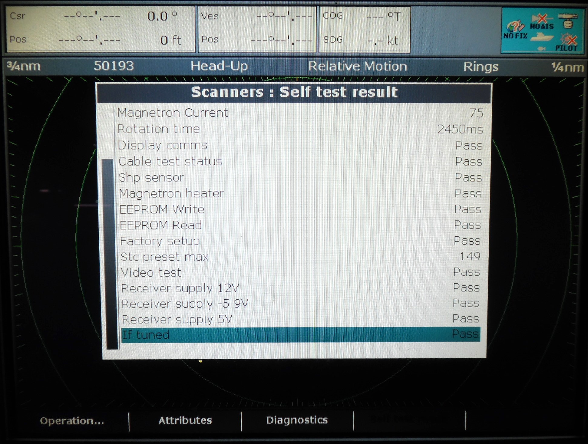 Raymarine M92652S 4kW 24" Analog Radar Scanner Radome DOME ONLY *LOW HOURS* Tested