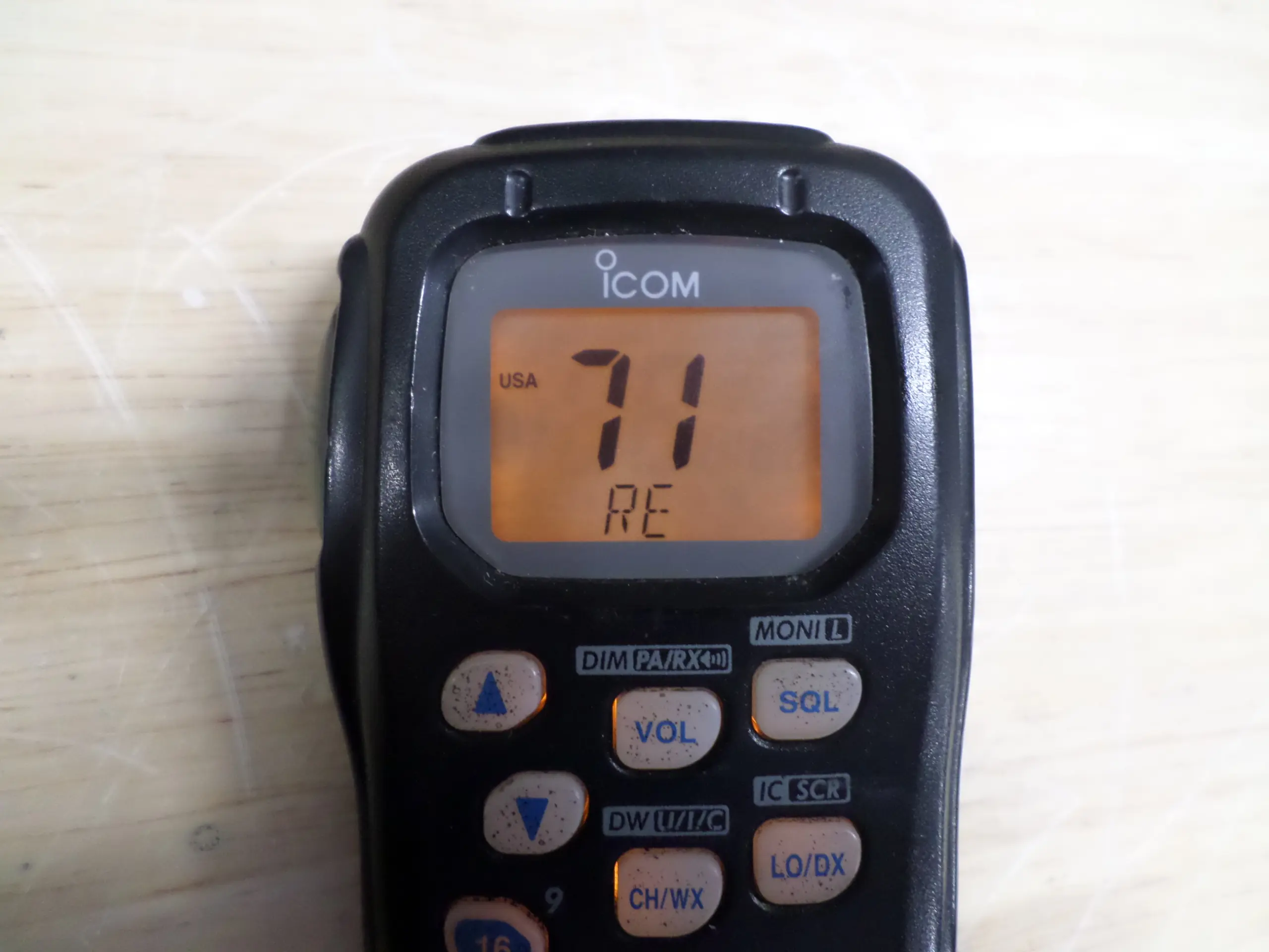 ICOM HM-157B Commandmic II Control Handset for IC-M604/504/422 VHFs ...