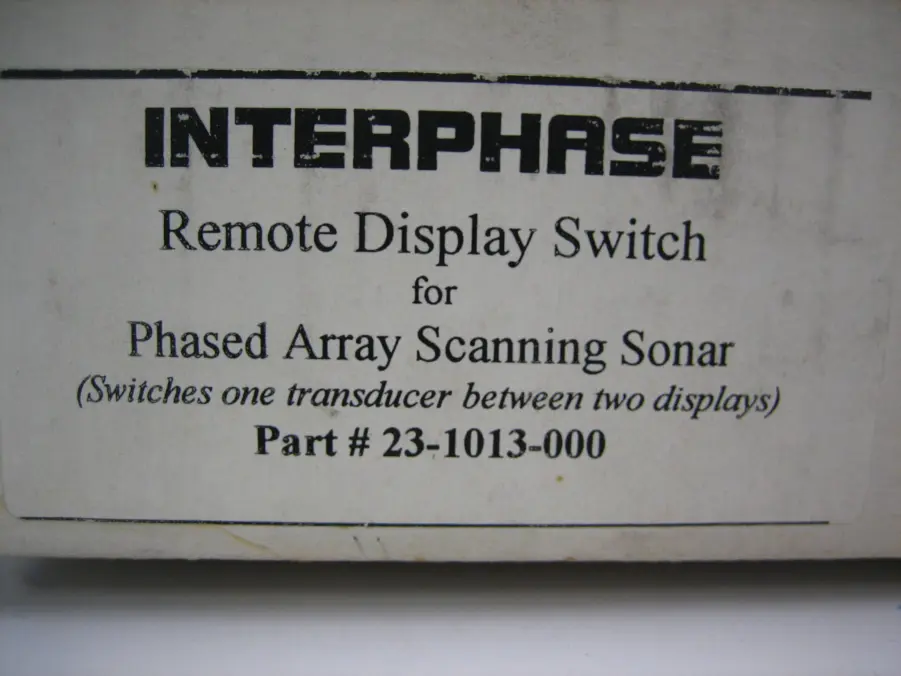 Interphase 23-1013-000 Remote Display Switch -Switches 1 Transducer to 2 Display - Image 3