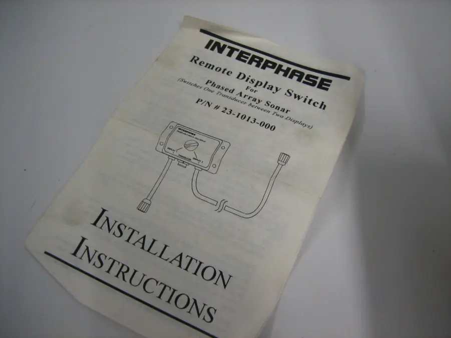 Interphase 23-1013-000 Remote Display Switch -Switches 1 Transducer to 2 Display - Image 8
