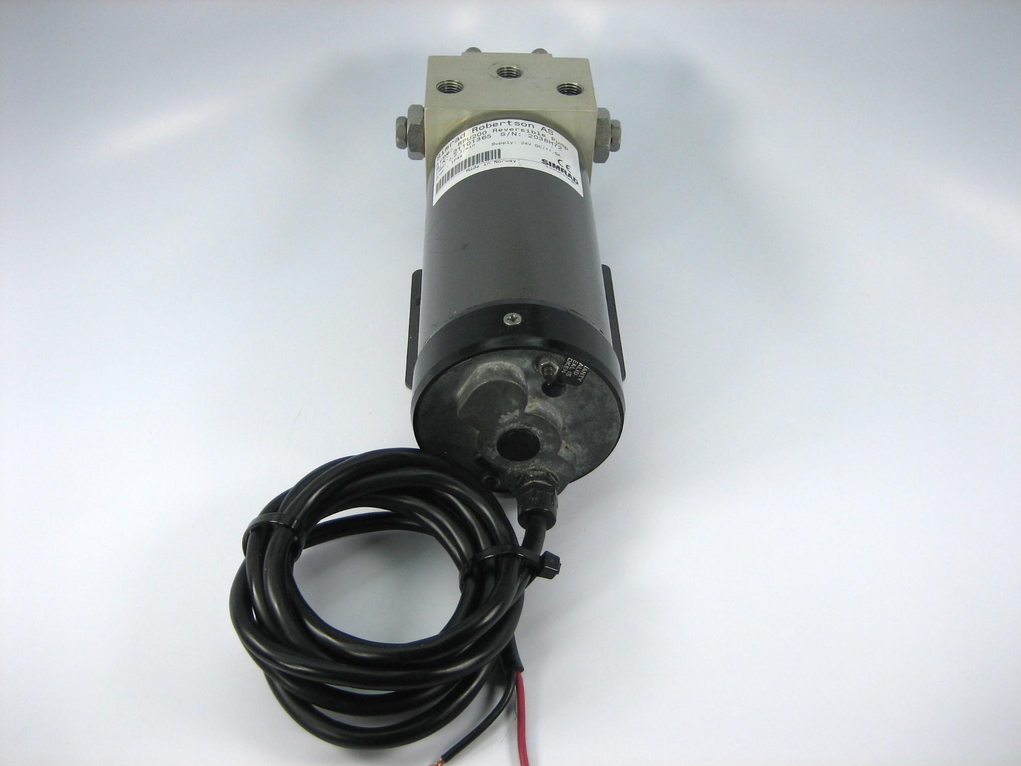 Motor Rpu Simrad RPU200 24V ONLY Boat Hydraulic Reversible Autopilot Motor/Pump ...