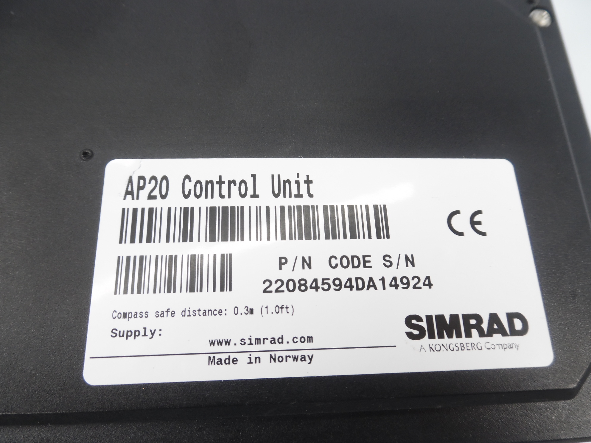 Simrad AP20 Autopilot Control Head 22084594 MME Refurb - Max Marine ...