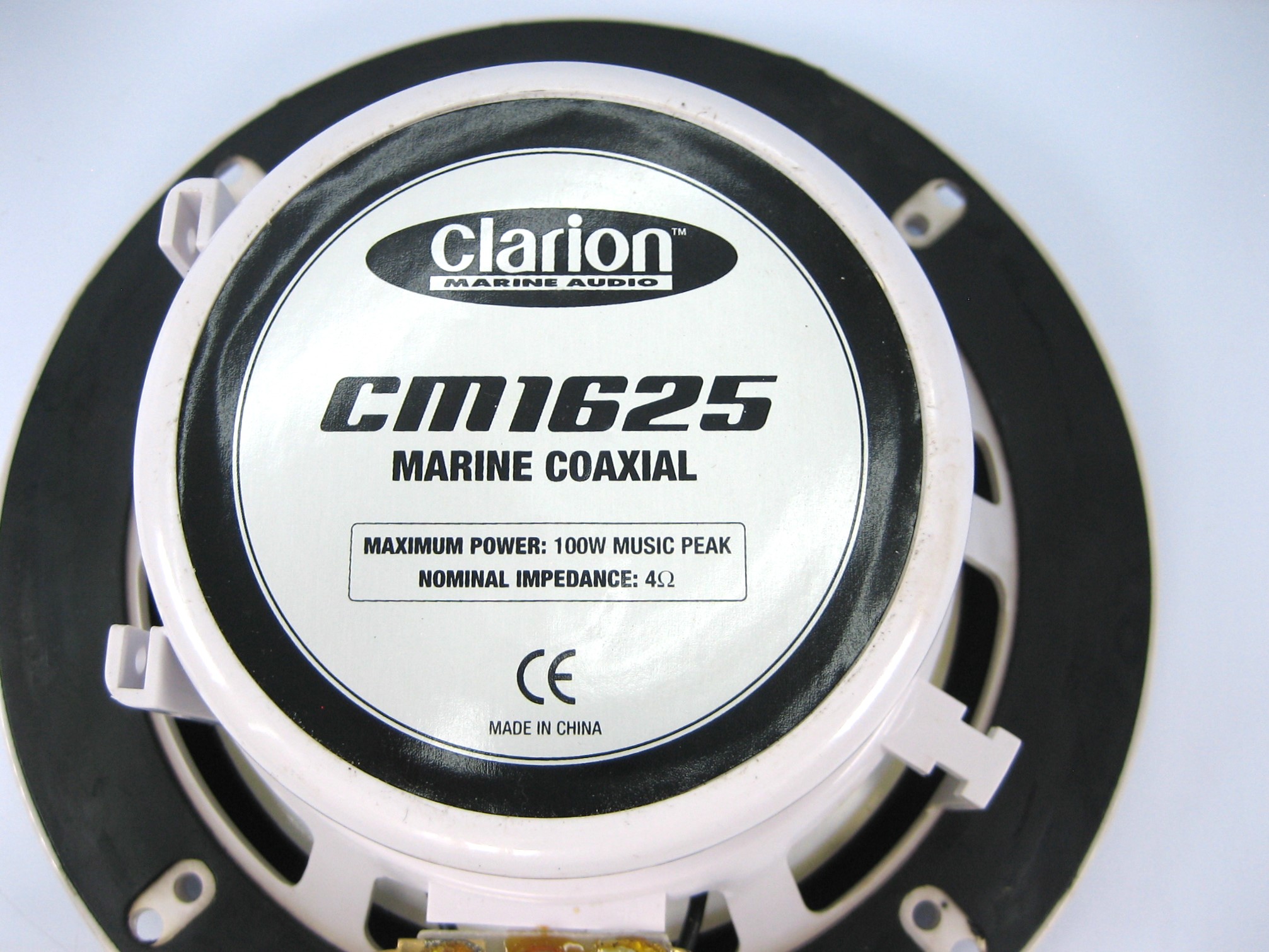 Clarion CM1625 6.5''Pair of 2Way Marine Coaxial Speaker Max Marine