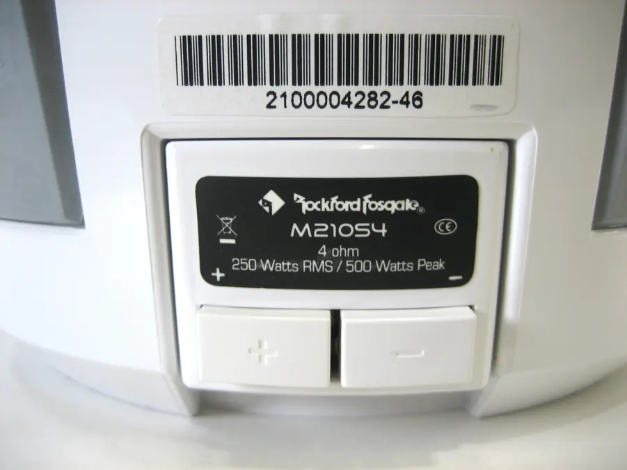 Rockford Fosgate M210S4 Pair 10'' 500 Watts Marine Sub - Image 7