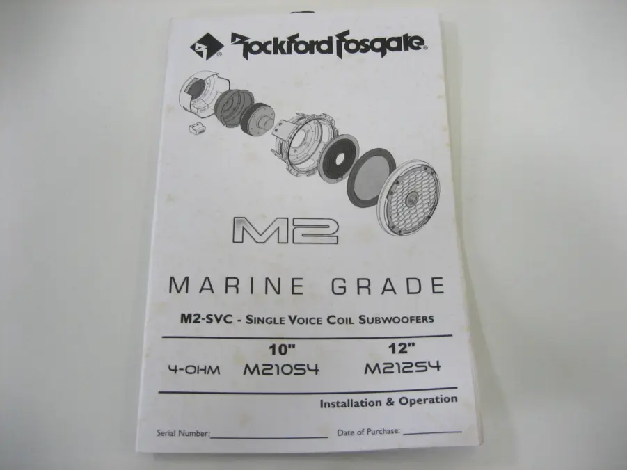 Rockford Fosgate M210S4 Pair 10'' 500 Watts Marine Sub - Image 13