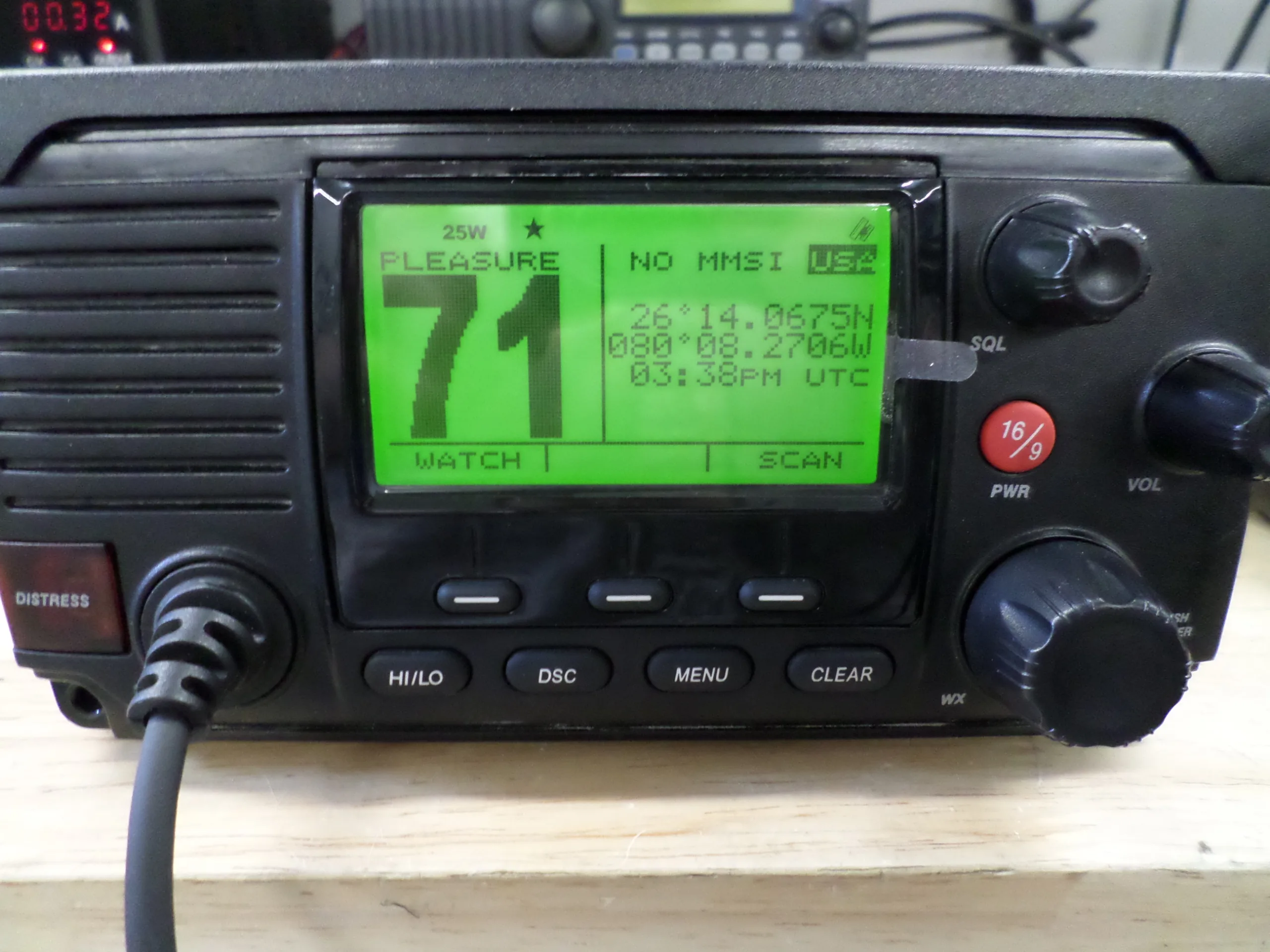 Garmin VHF100 Marine DSC Radio with New Cable Max Marine Electronics