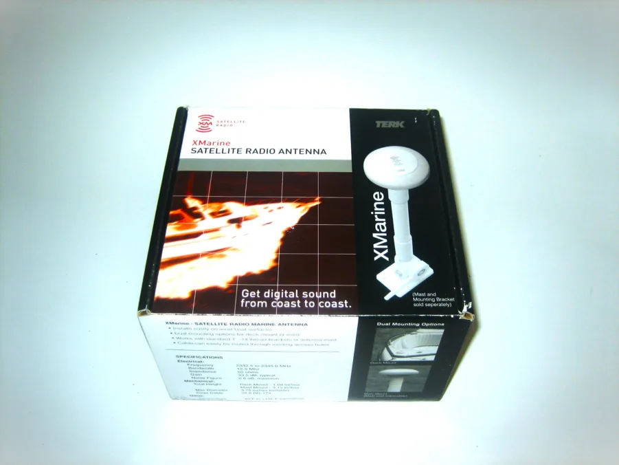 Terk Xmarine Sirius XM Marine Antenna *NEW* Replaces Shakespeare SRA 30 & SRA 40