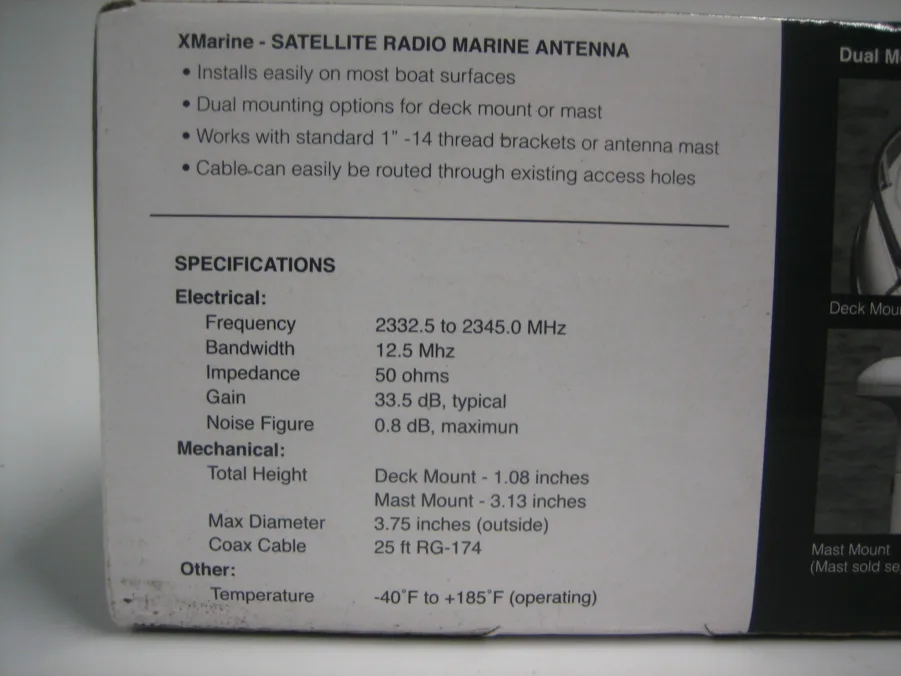 Terk Xmarine Sirius XM Marine Antenna *NEW* Replaces Shakespeare SRA 30 & SRA 40 - Image 5